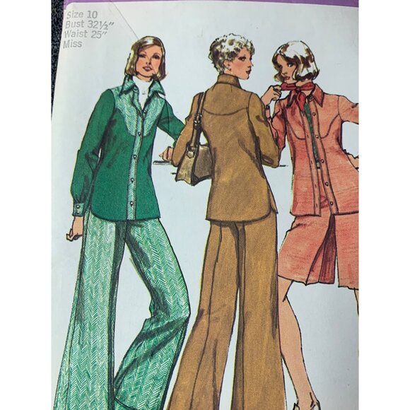 Simplicity Misses Shirt Jacket Short pants Sewing Pattern sz 10 5931 - uncut - Picture 8 of 10